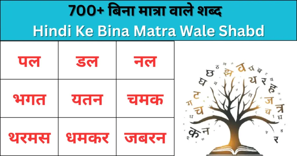 Bina Matra Wale Shabd